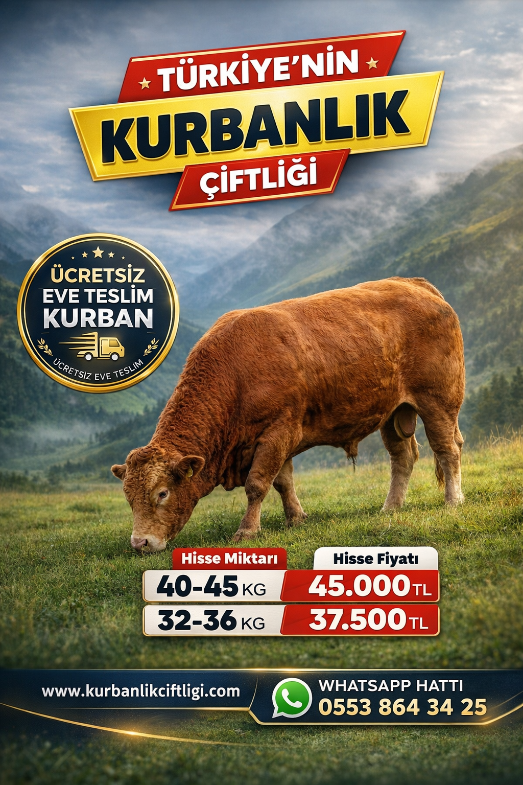 Kurbanlık Çiftliği Büyükbaş Hisse