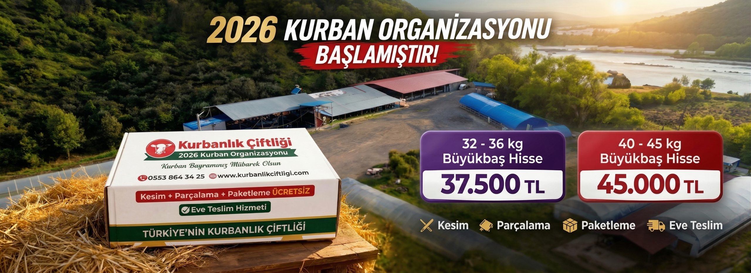 2026 Kurbanlık hisse paketleri ve soğuk zincir ücretsiz eve teslimat hizmeti